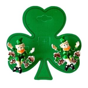 St Patrick's Day Earrings, Shamrock Earrings